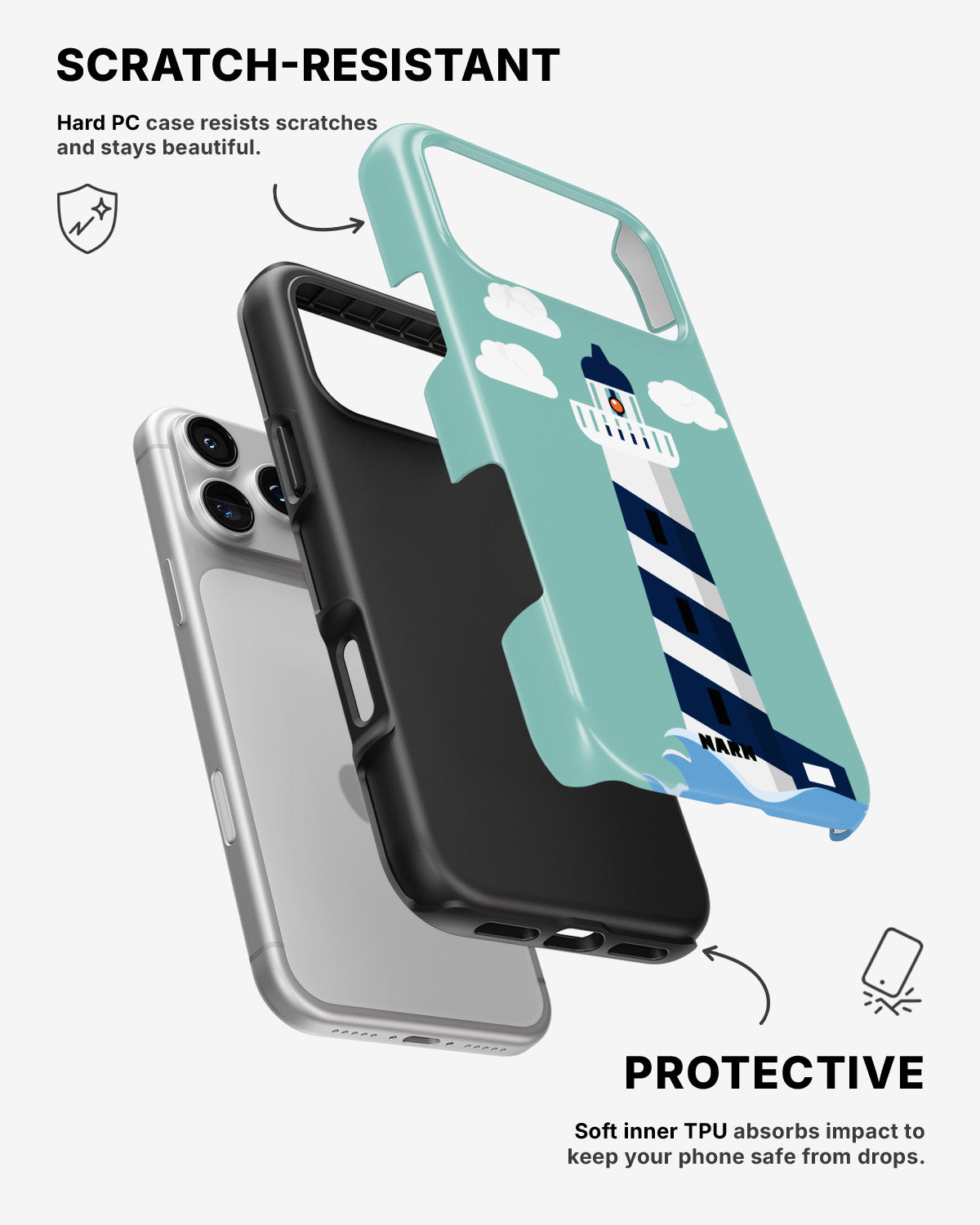 iPhone 17 Pro Max Tough Case – Lighthouse - View 2