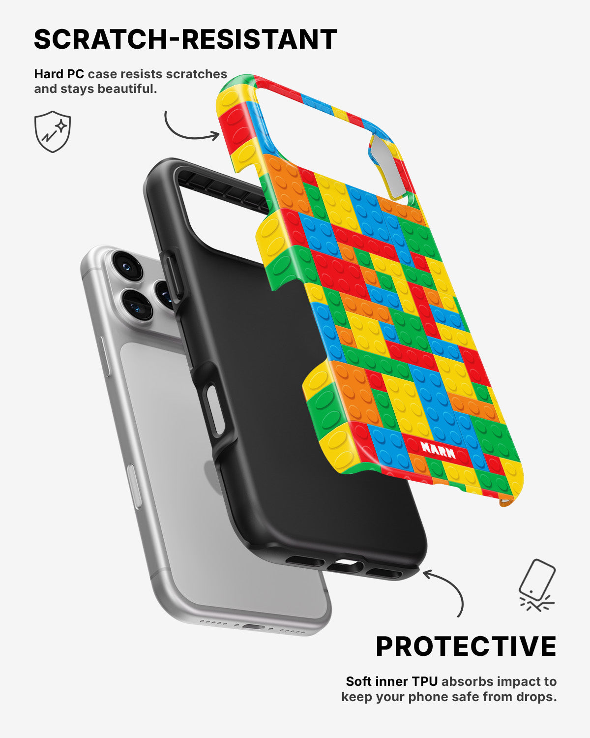iPhone 17 Pro Max Tough Case – Building Bricks - View 2