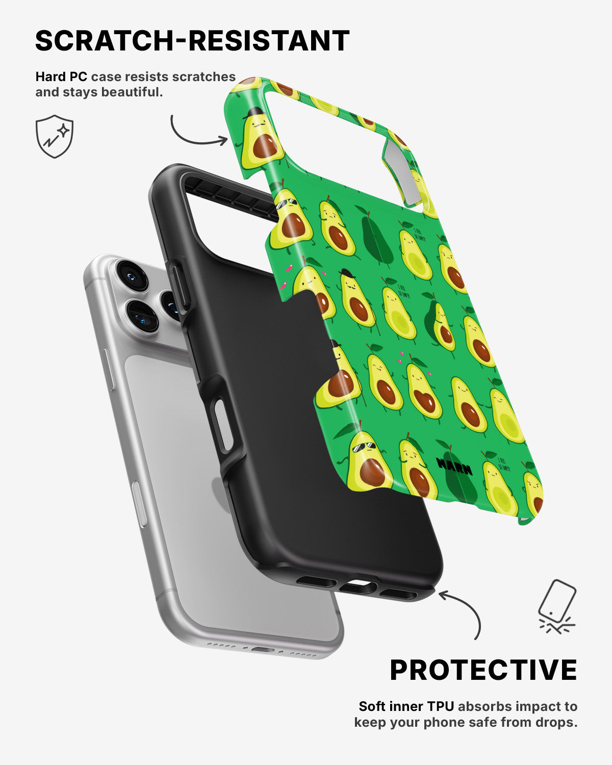 iPhone 17 Pro Max Tough Case – Avocado Mood - View 2
