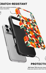 iPhone 17 Pro Max Tough Case – Retro Geometric - View 2