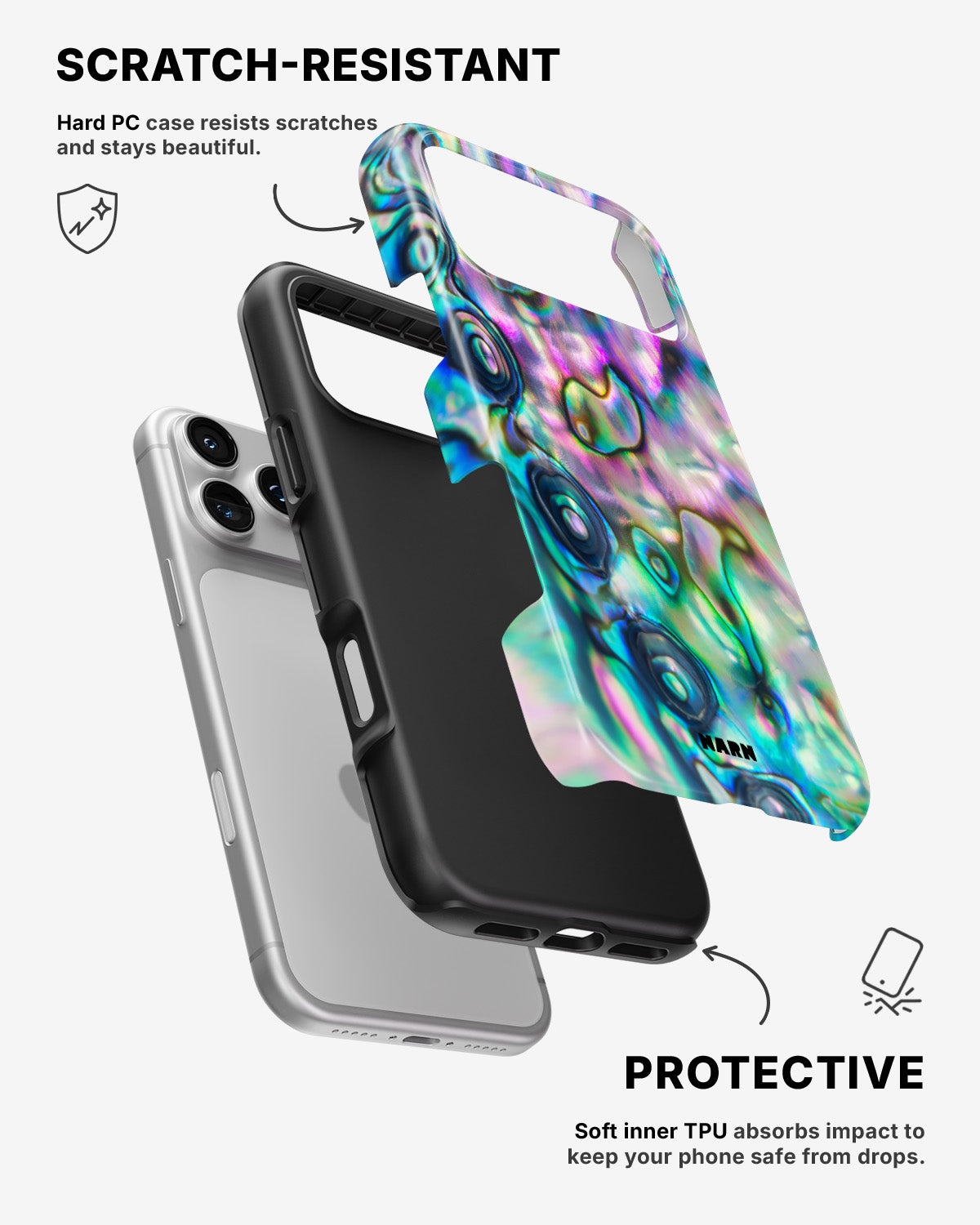 iPhone 17 Pro Max Tough Case – Seashell - View 2