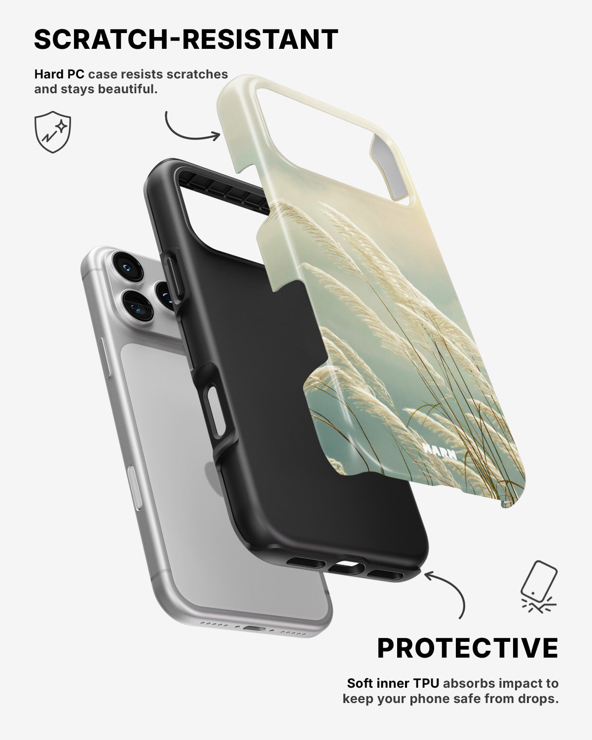 iPhone 17 Pro Max Tough Case – Windy Pampas - View 2