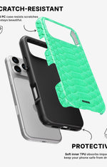 iPhone 17 Pro Max Tough Case – Turquoise Snake - View 2