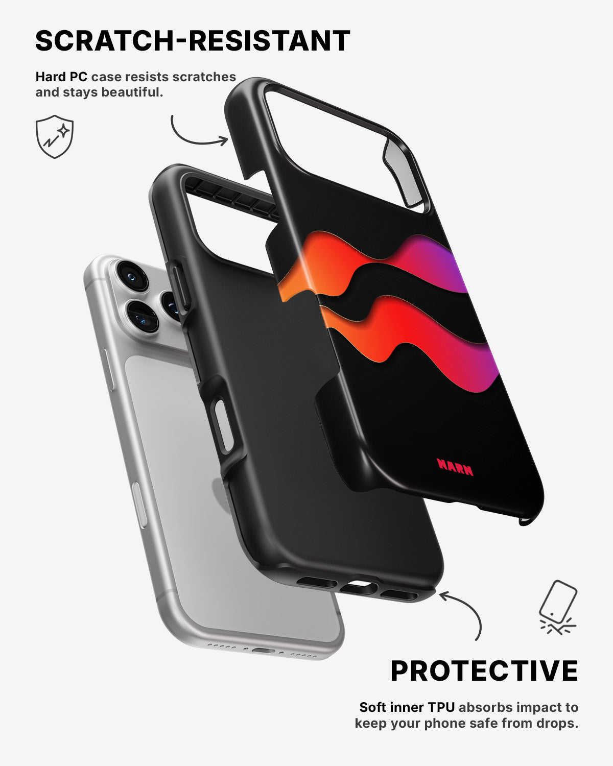iPhone 17 Pro Max Tough Case – Color Wave - View 2