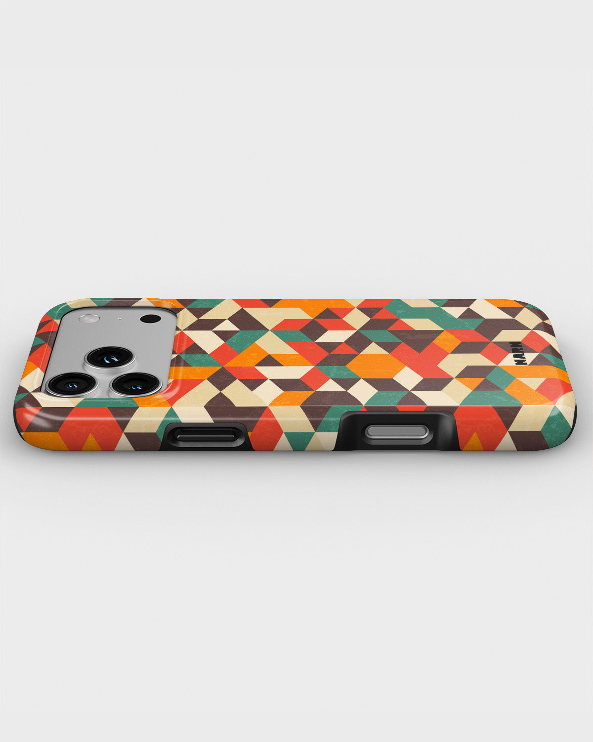 iPhone 17 Pro Max Tough Case – Retro Geometric - View 3