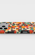 iPhone 17 Pro Max Tough Case – Retro Geometric - View 3