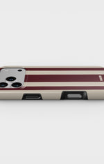 iPhone 17 Pro Max Tough Case – Bordeaux Stripe - View 3