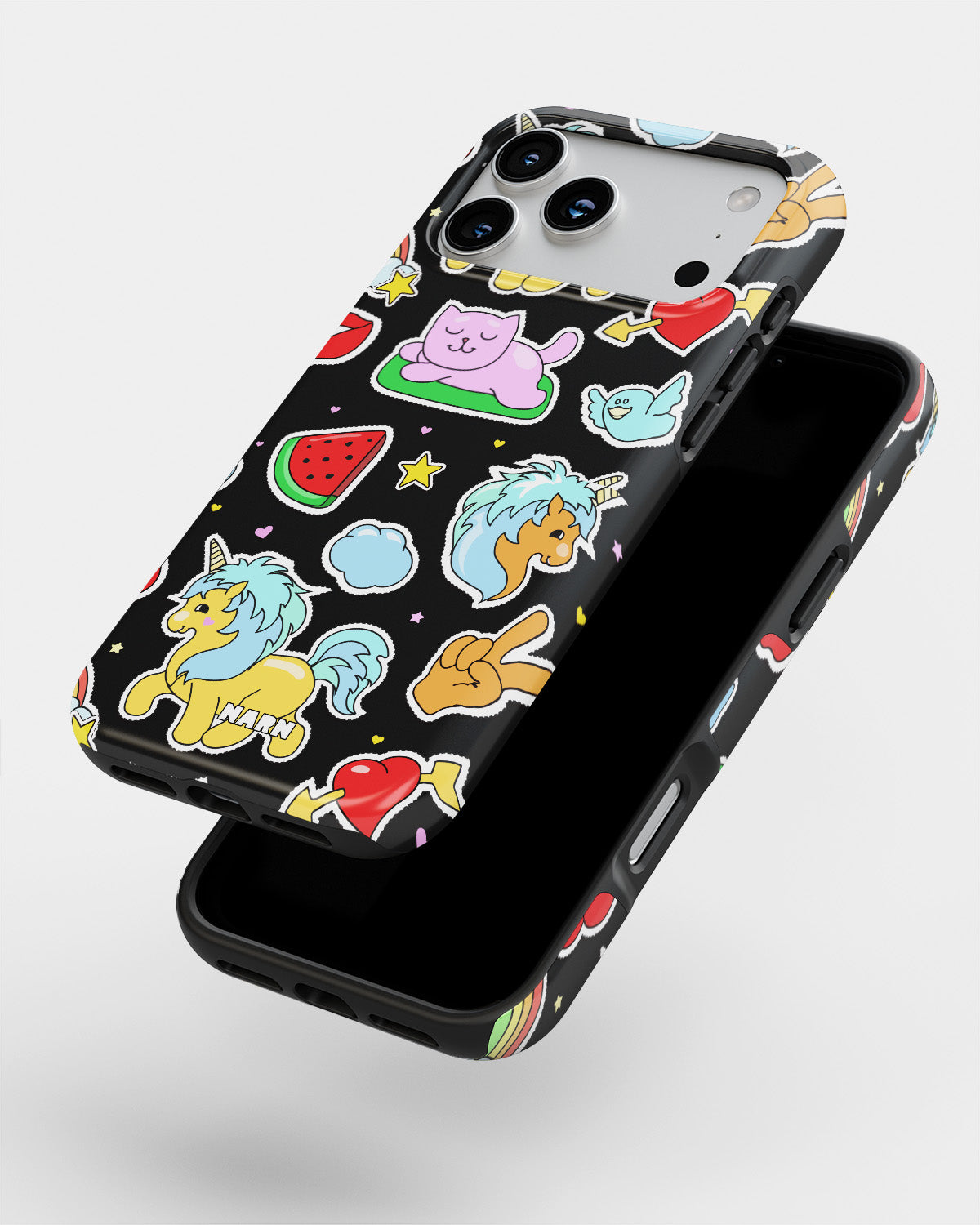 iPhone 17 Pro Max Tough Case – Cute Stickers - View 4