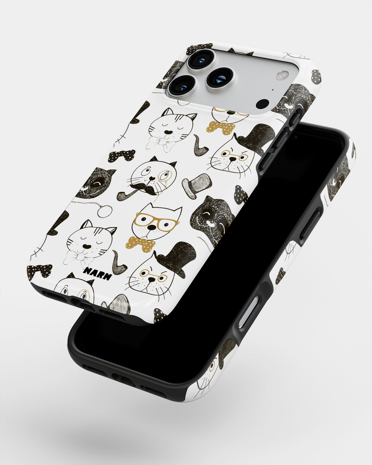 iPhone 17 Pro Max Tough Case – Cartoon Cats - View 4