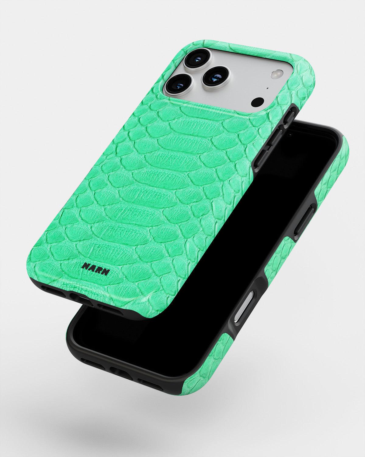 iPhone 17 Pro Max Tough Case – Turquoise Snake - View 4