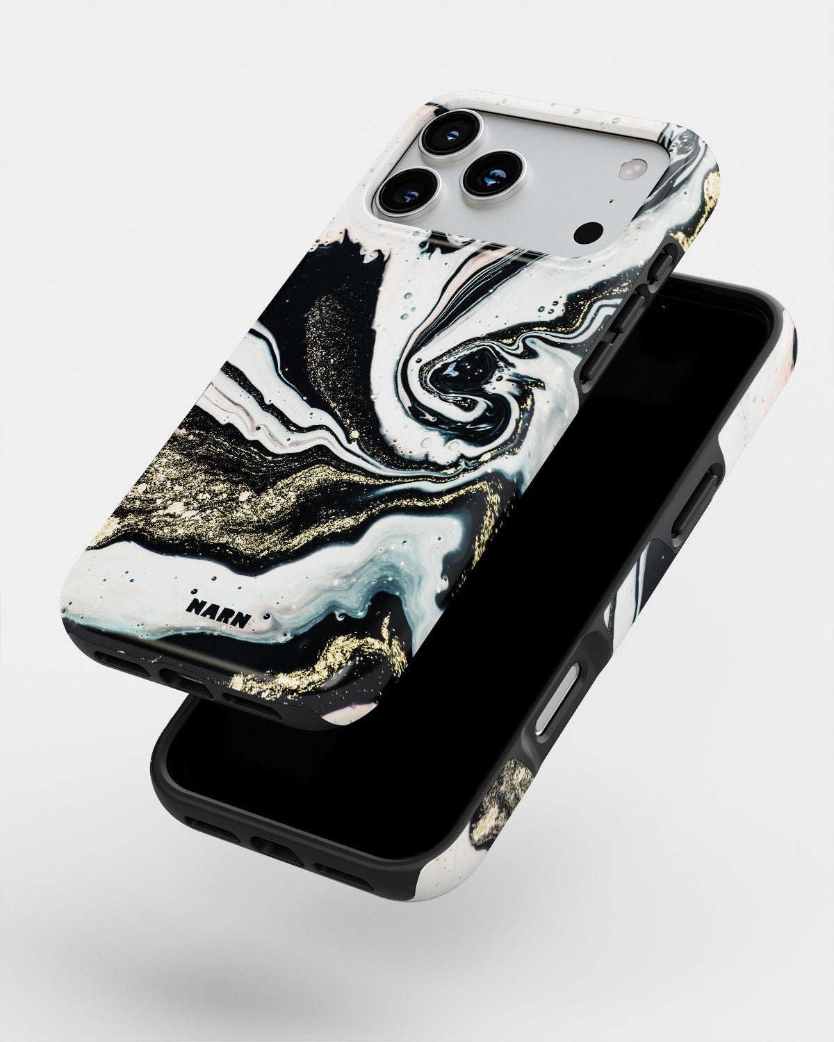 iPhone 17 Pro Max Tough Case – Golden Swirl - View 4