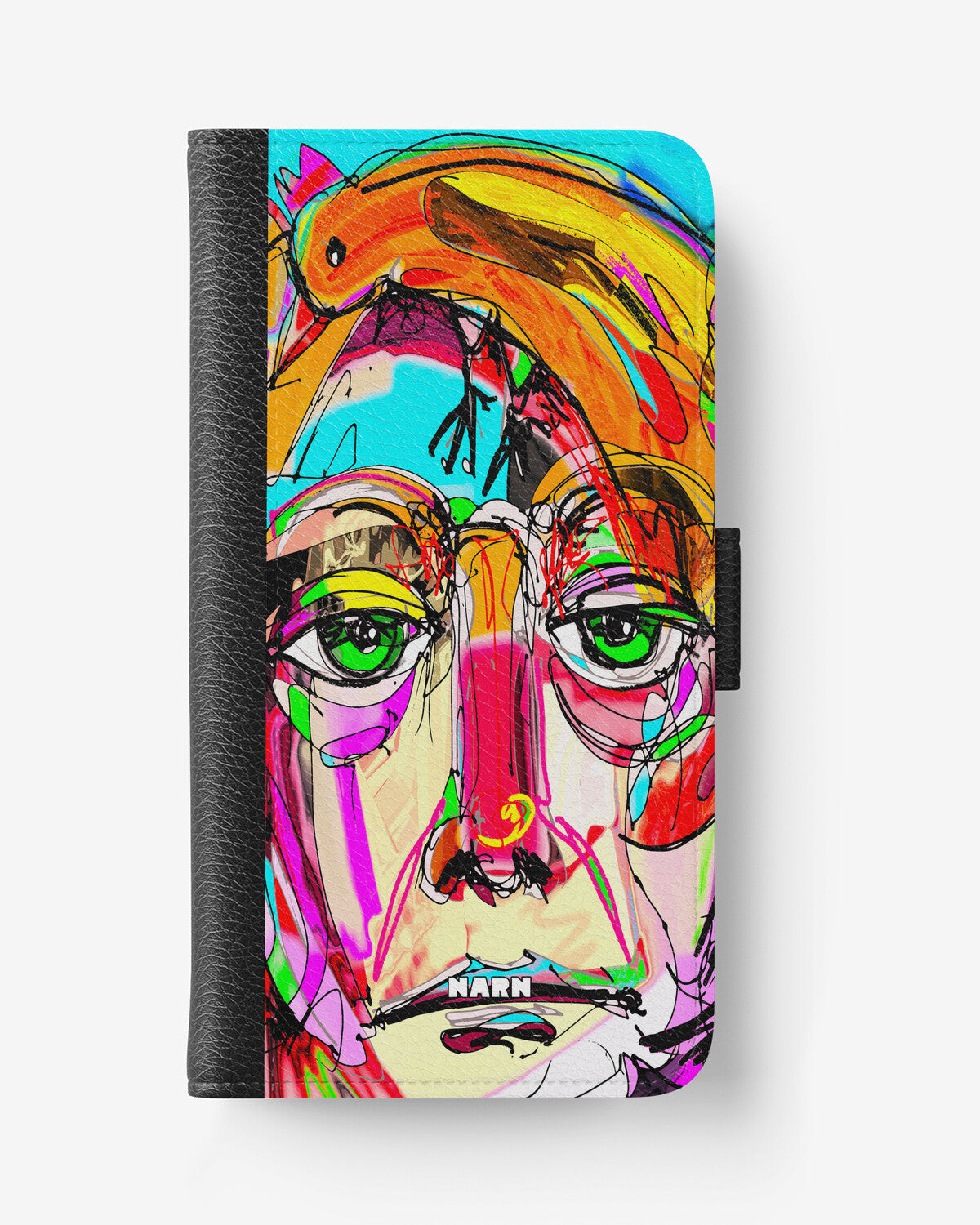 Doro 8050 Wallet Case - Abstract Portrait - View 1