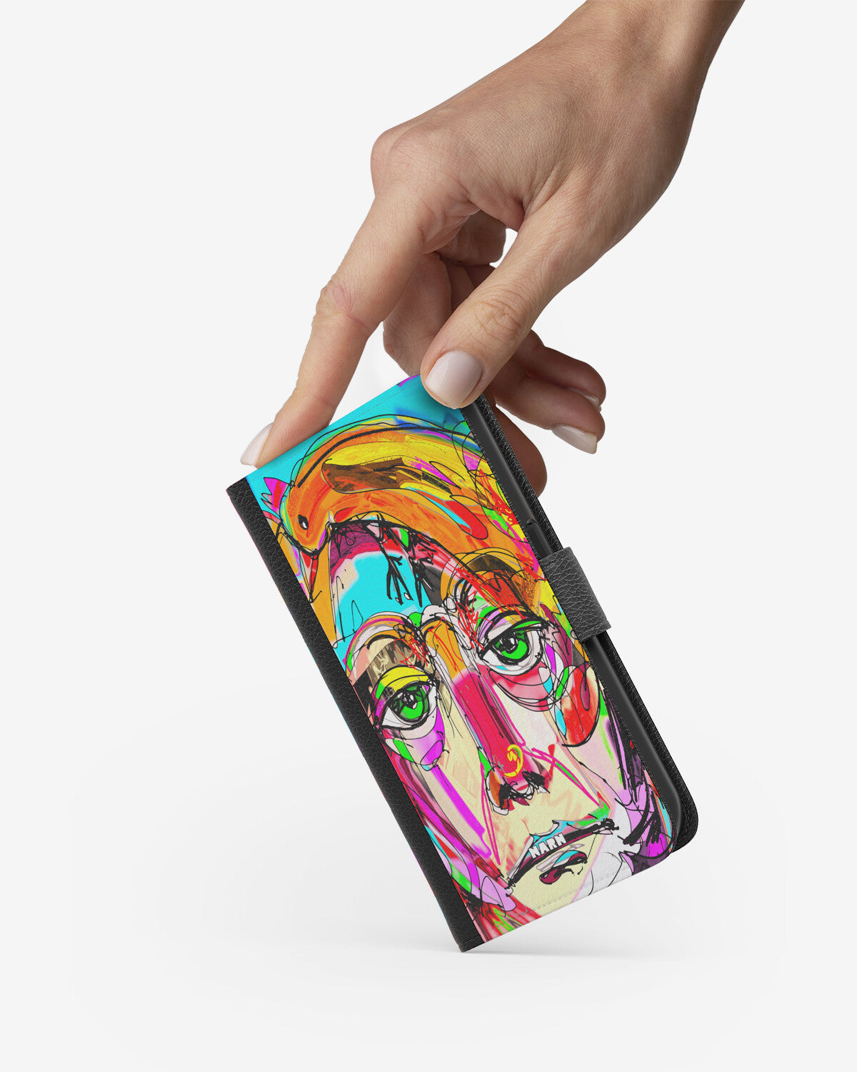 Doro 8050 Wallet Case - Abstract Portrait - View 2
