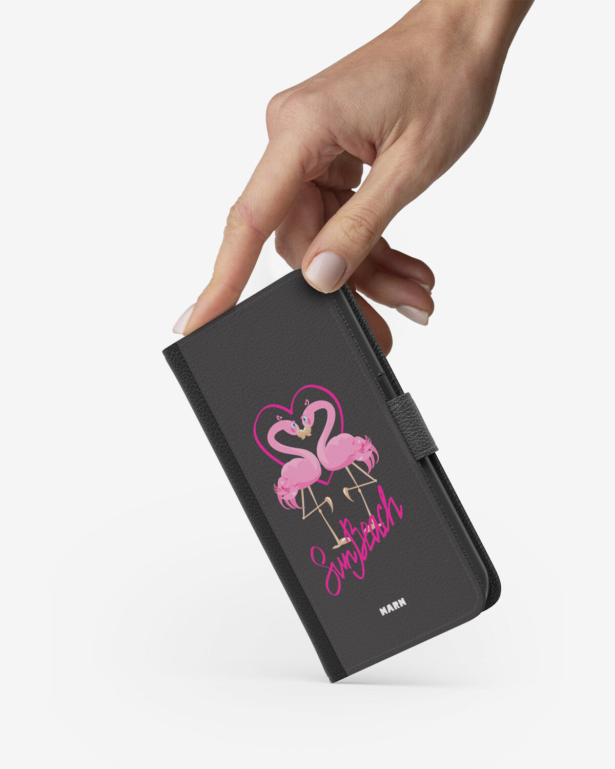 Doro 8050 Wallet Case - Beach Flamingo - View 2