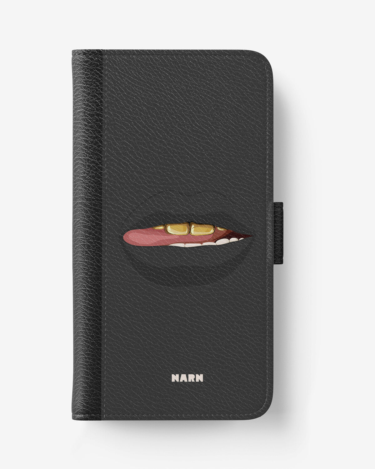 Doro 8050 Wallet Case - Golden Lips - View 1