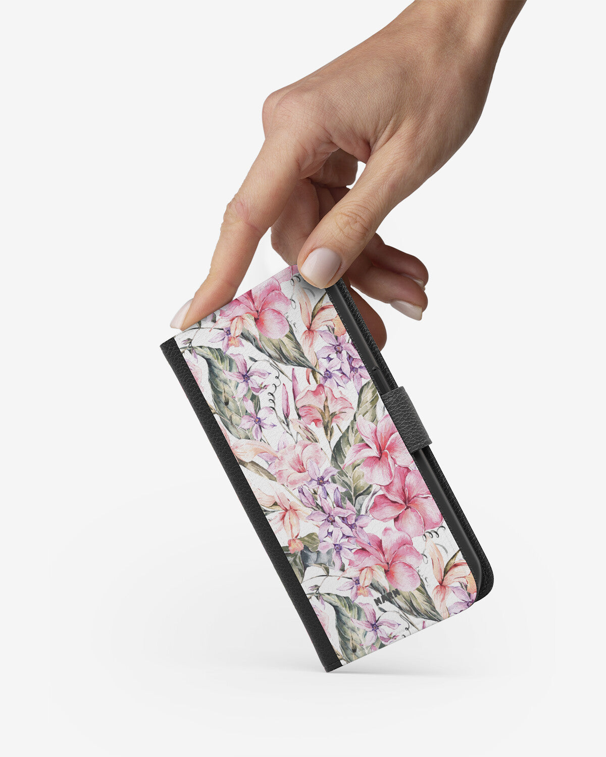 Doro 8110 / 8210 Wallet Case - Watercolor Flowers - View 2