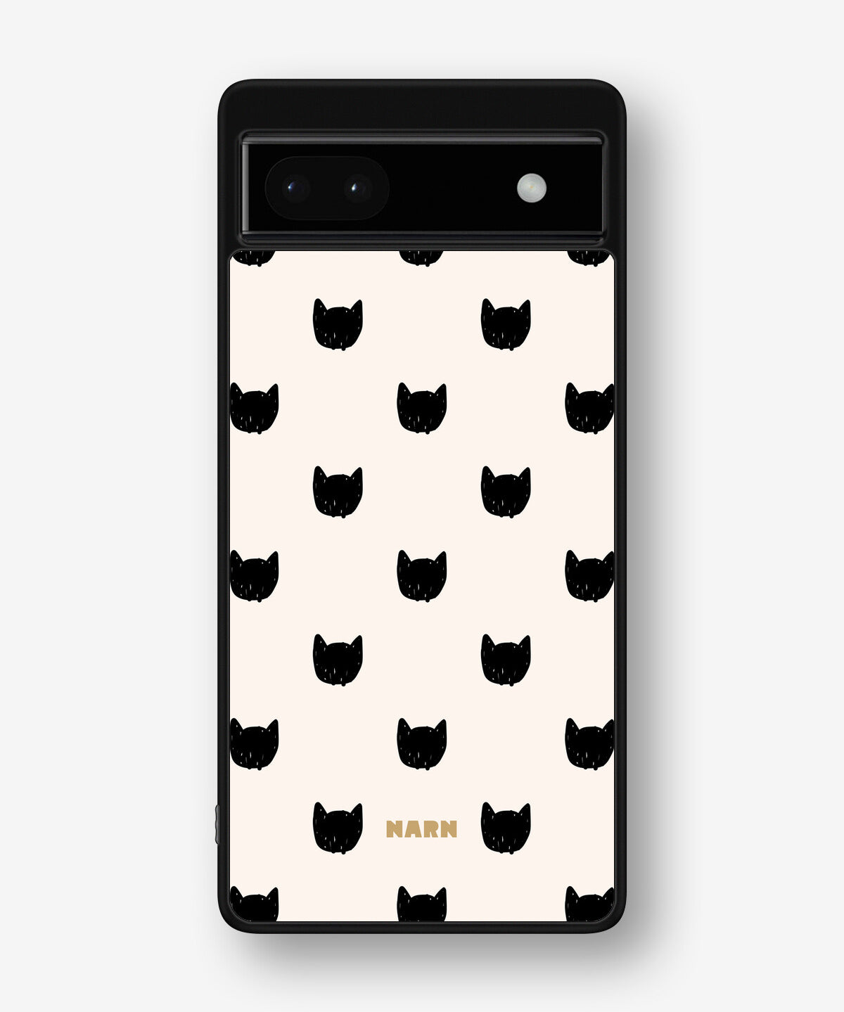 Google Pixel 6a Hard Case – Kitty Dots - View 1