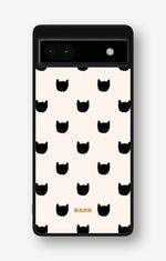 Google Pixel 6a Hard Case – Kitty Dots - View 1