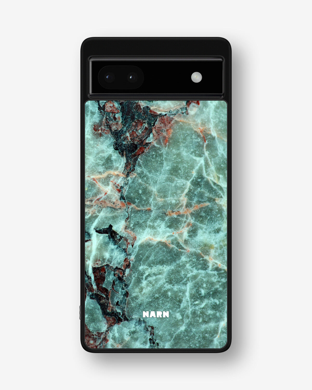 Google Pixel 6a Hard Case – Green Marble - View 1