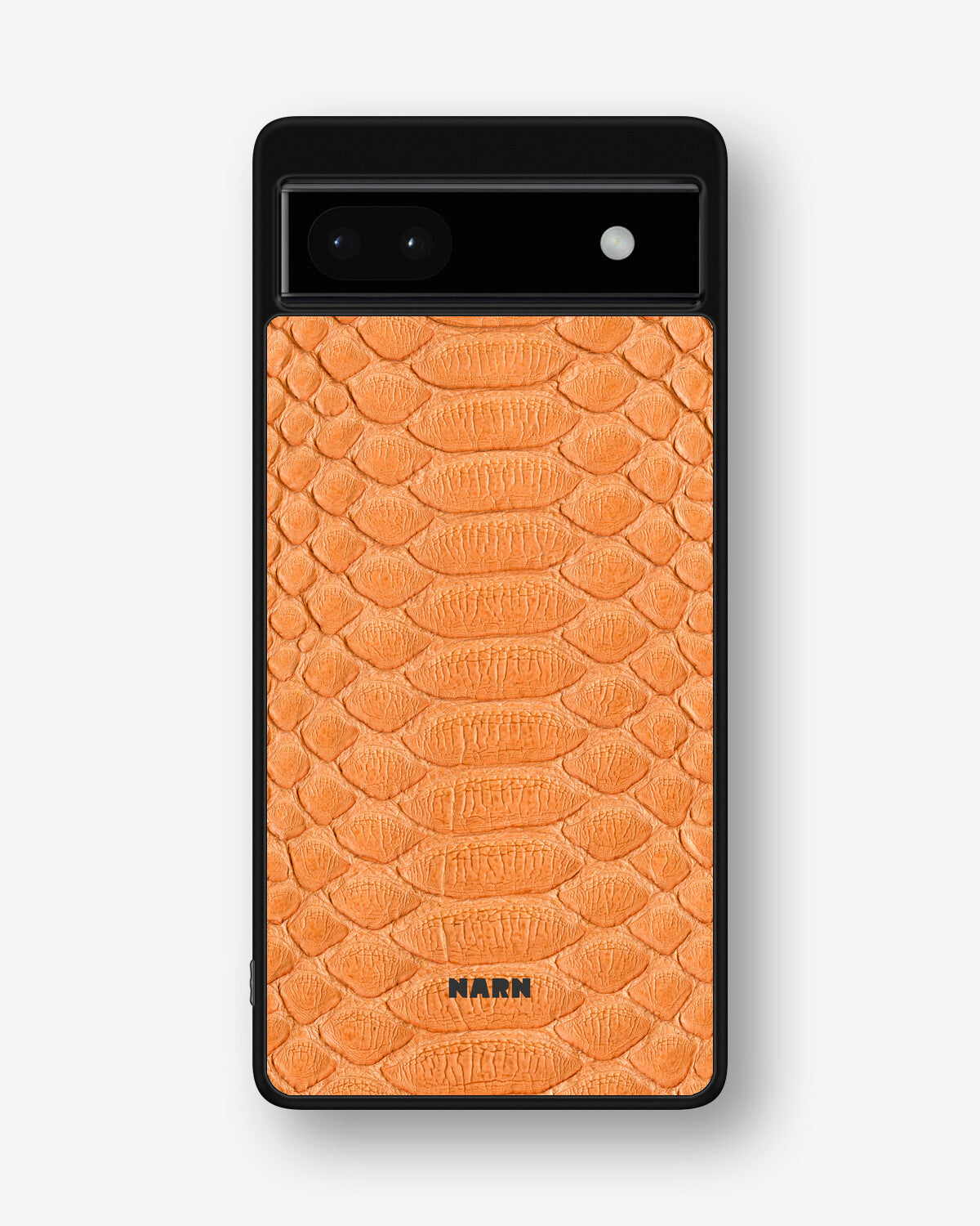 Google Pixel 6a Hard Case – Orange Snake - View 1