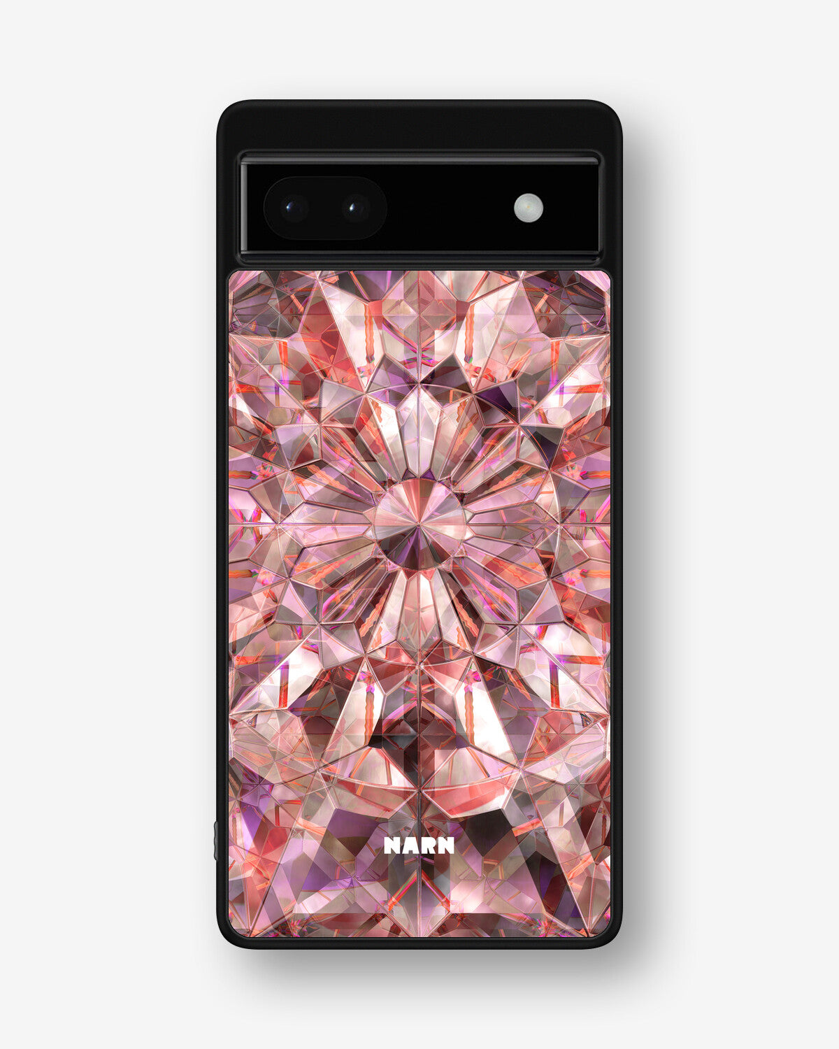 Google Pixel 6a Hard Case – Pink Crystals - View 1