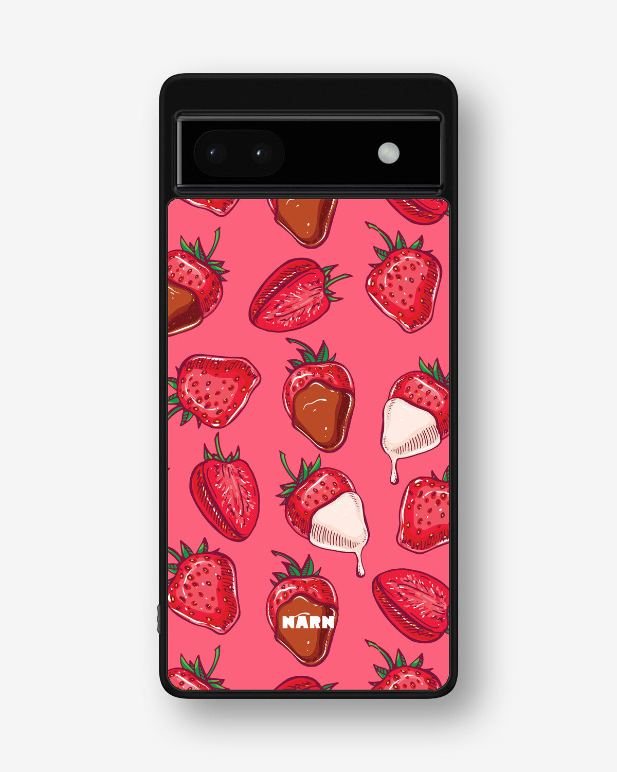 Google Pixel 6a Hard Case – Strawberry Chocolate - View 1