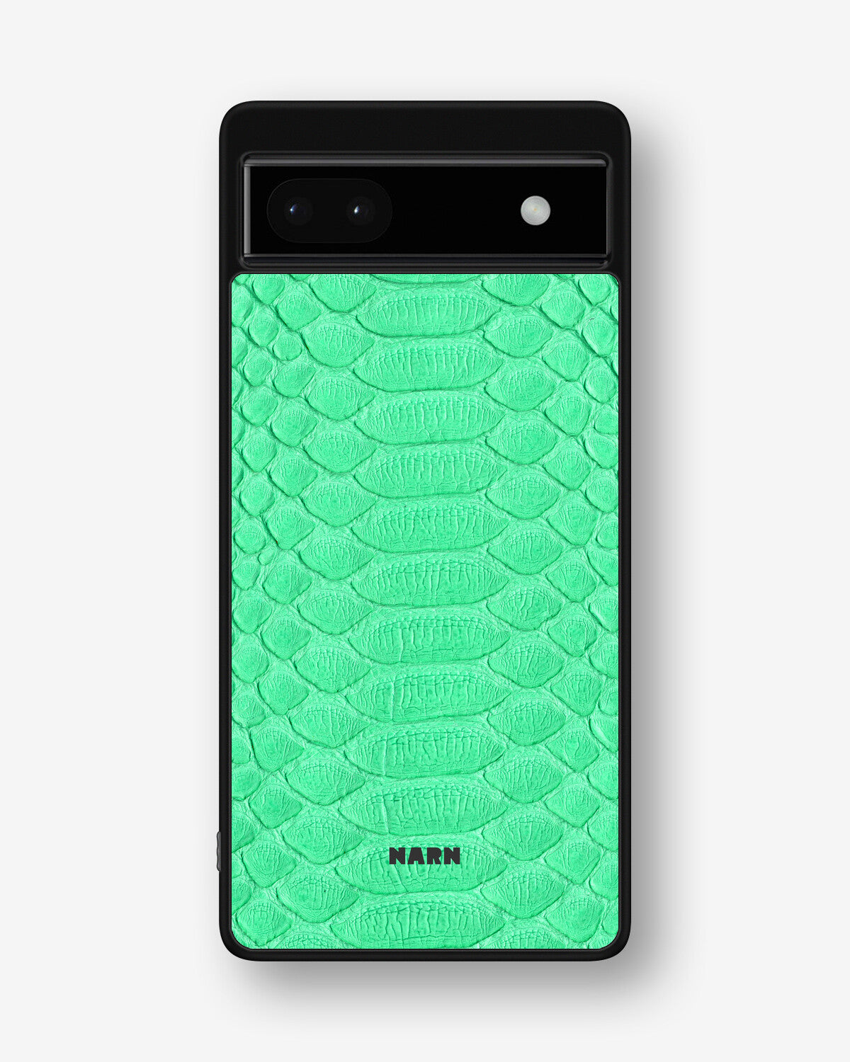 Google Pixel 6a Hard Case – Turquoise Snake - View 1