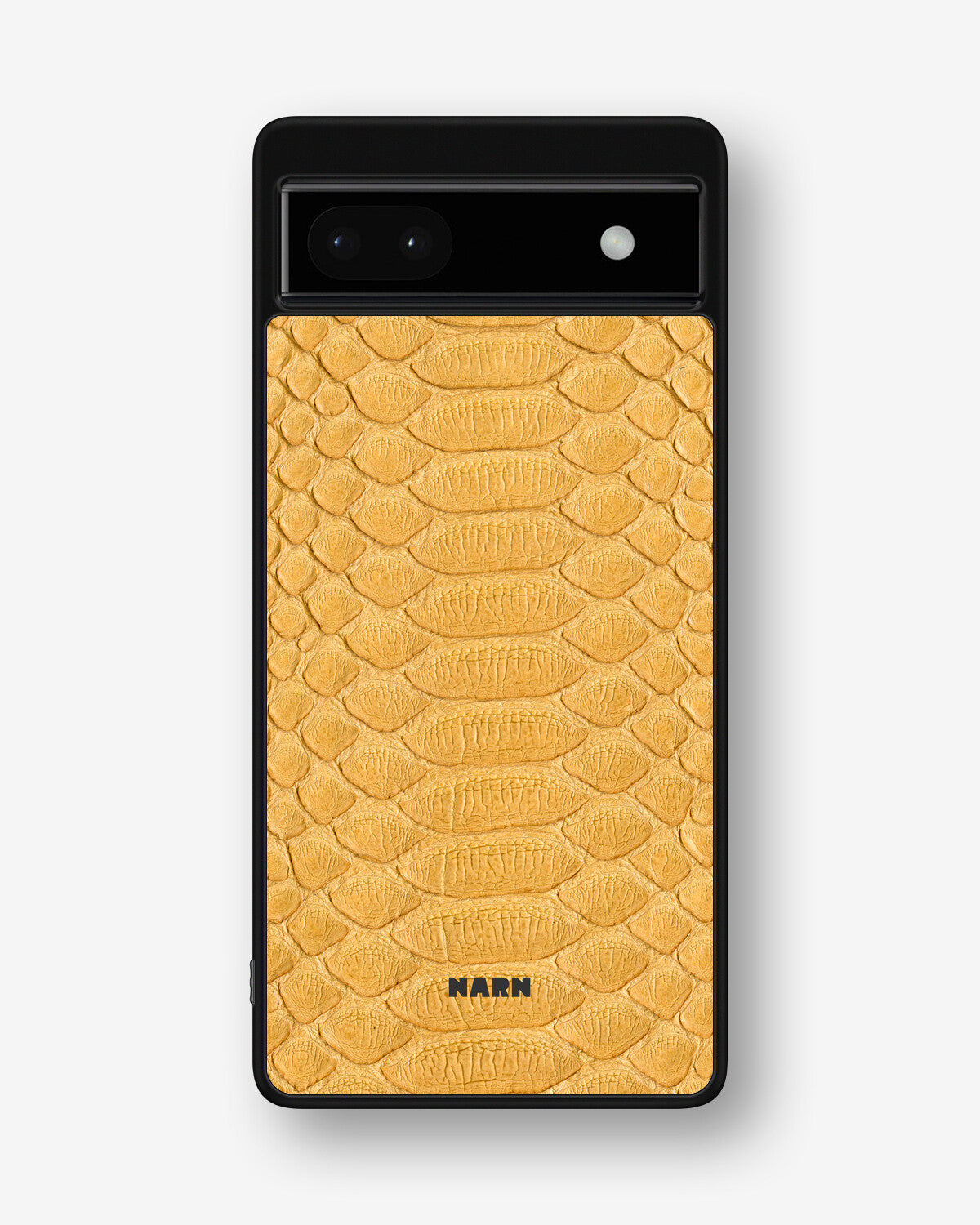 Google Pixel 6a Hard Case – Yellow Snake - View 1
