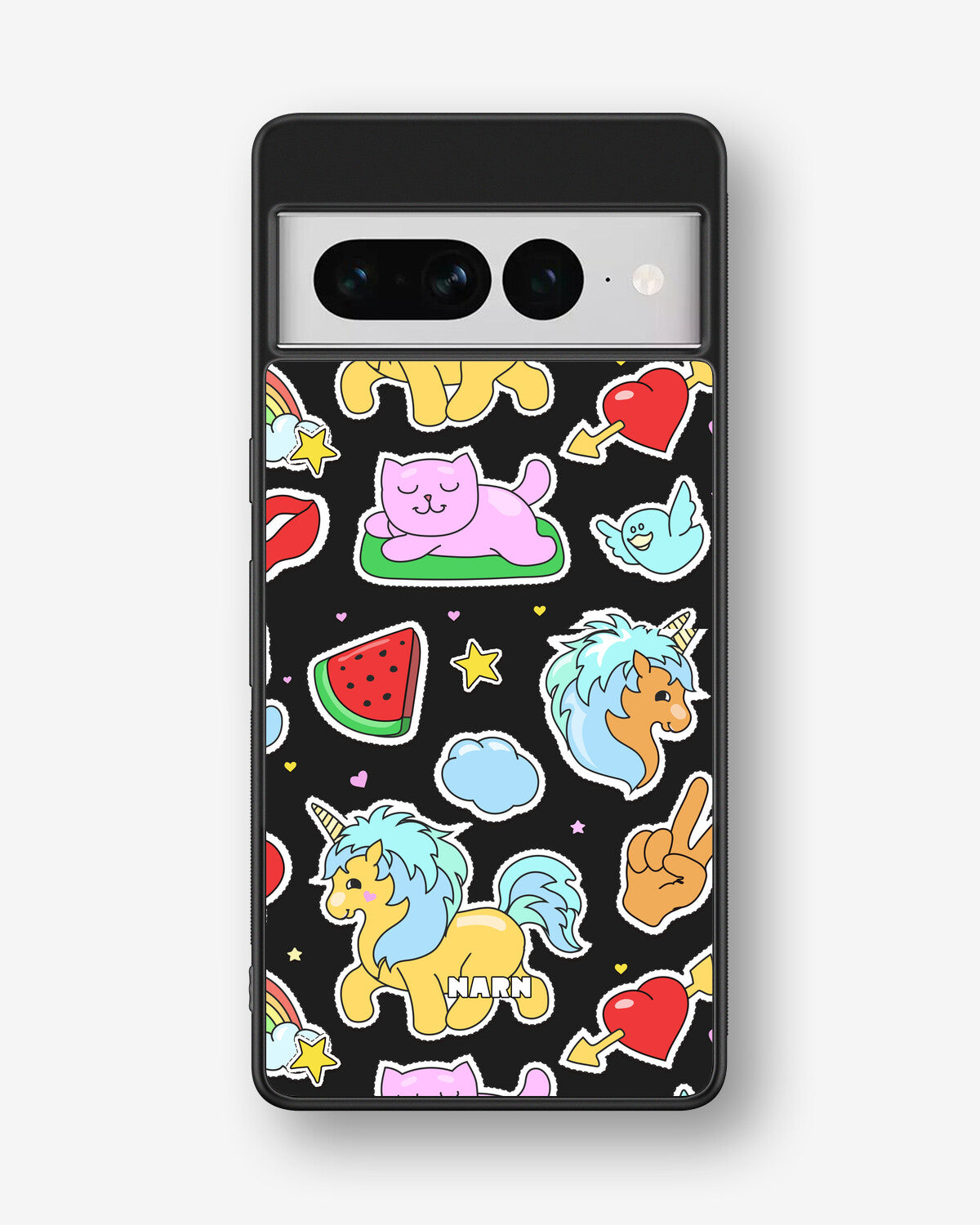 Google Pixel 7 Pro Hard Case – Cute Stickers - View 1