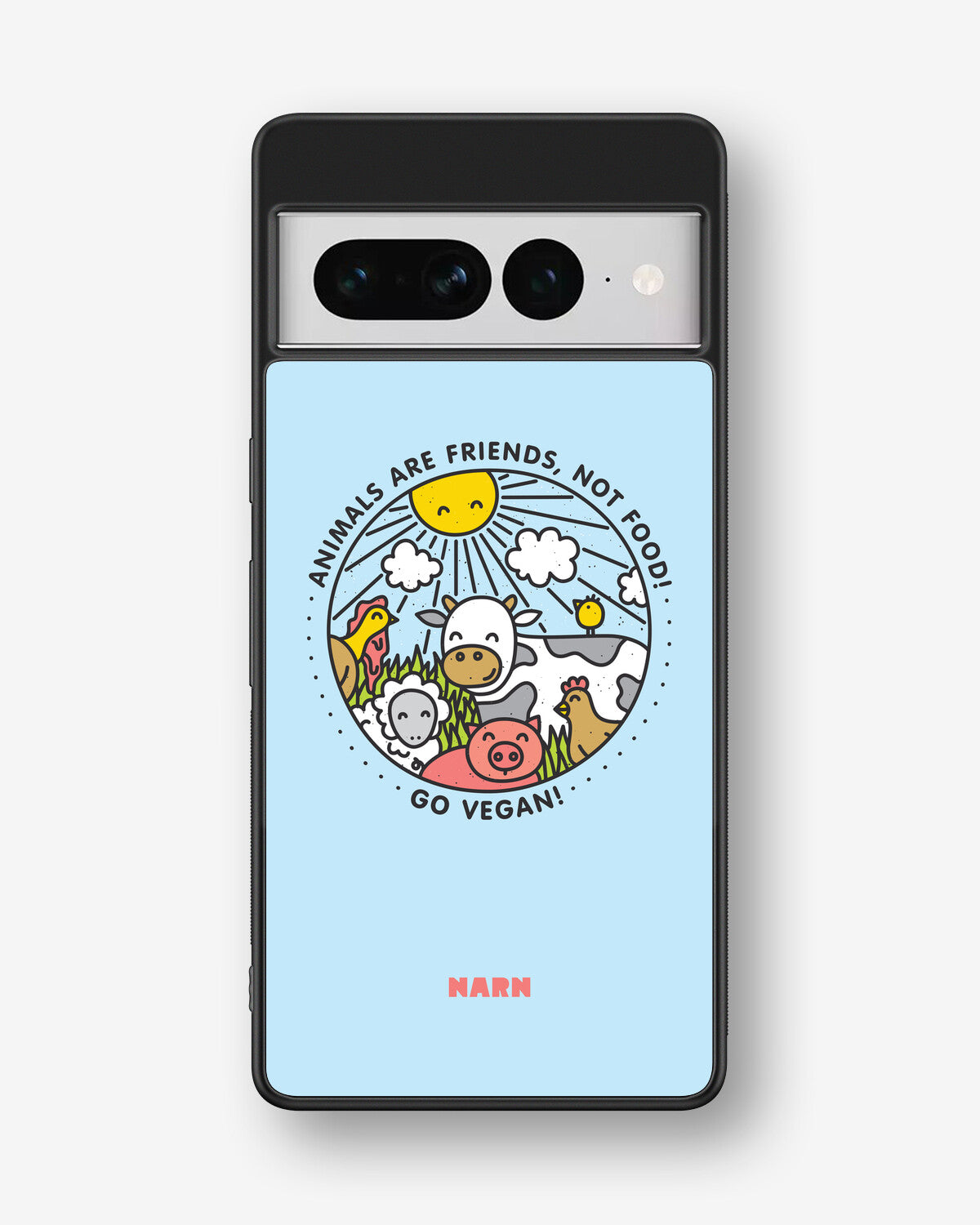 Google Pixel 7 Pro Hard Case – Friends, Not Food - View 1