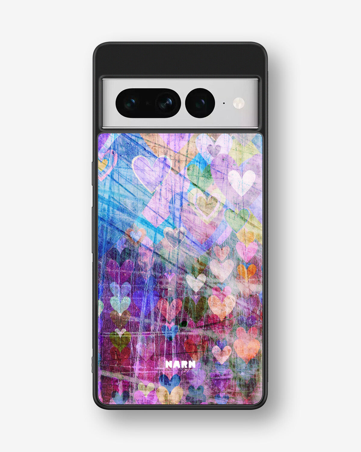 Google Pixel 7 Pro Hard Case – Purple Hearts - View 1