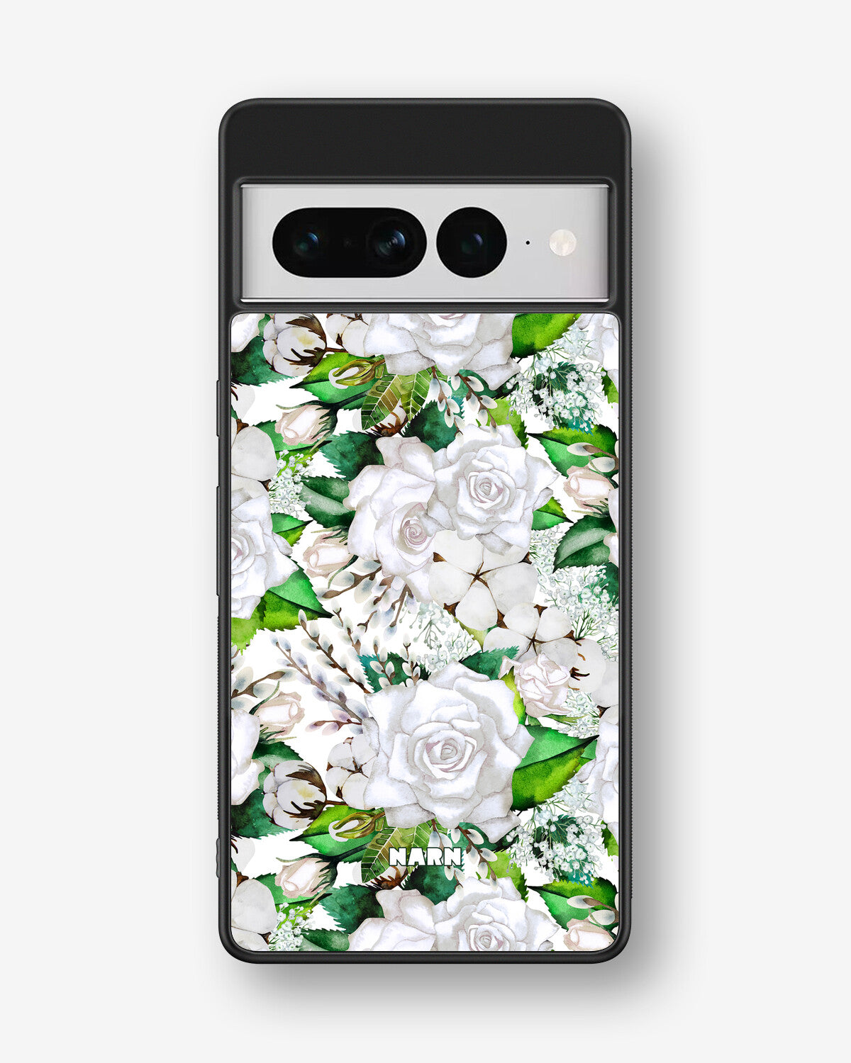 Google Pixel 7 Pro Hard Case – White Bloom - View 1