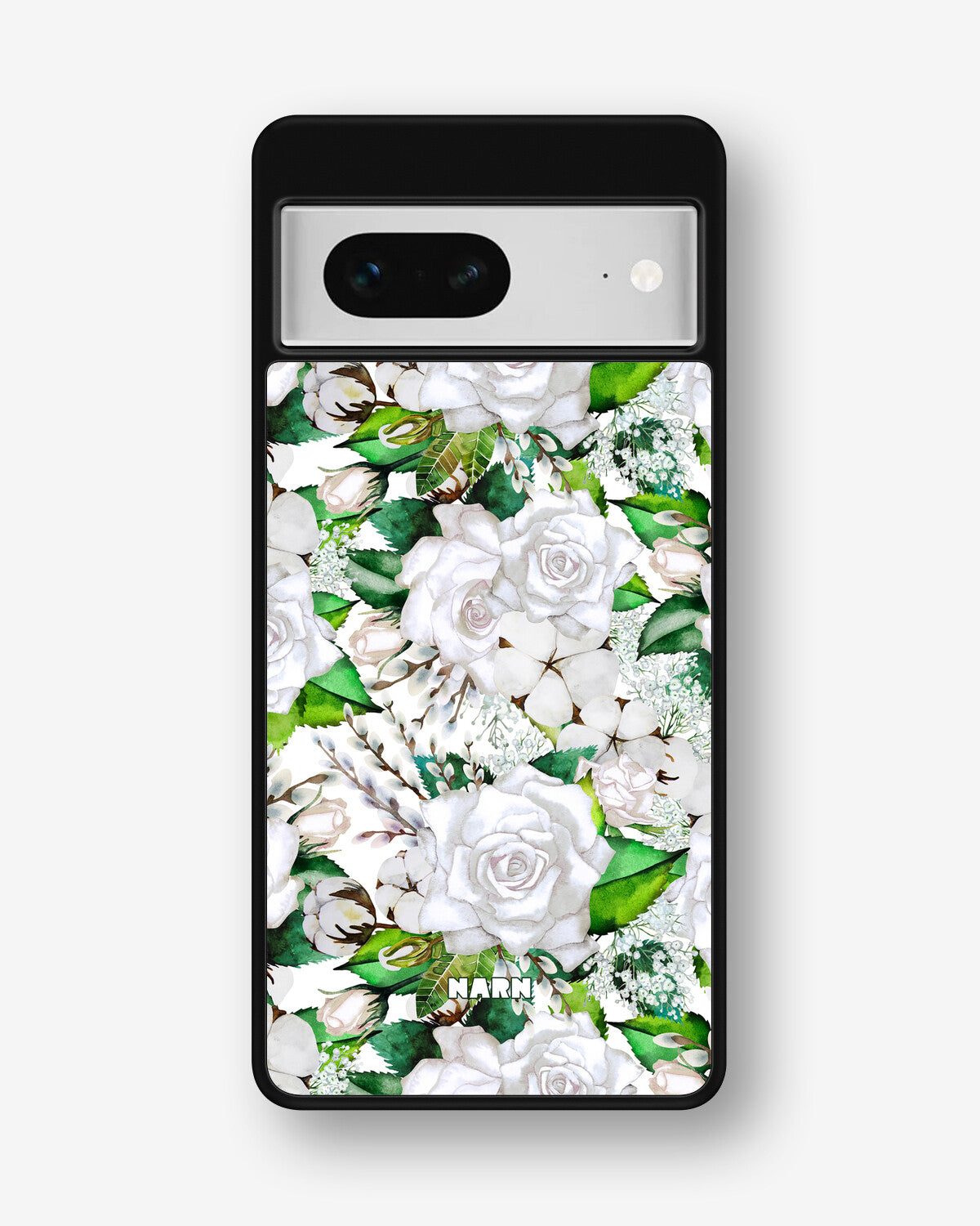 Google Pixel 7 Hard Case – White Bloom - View 1