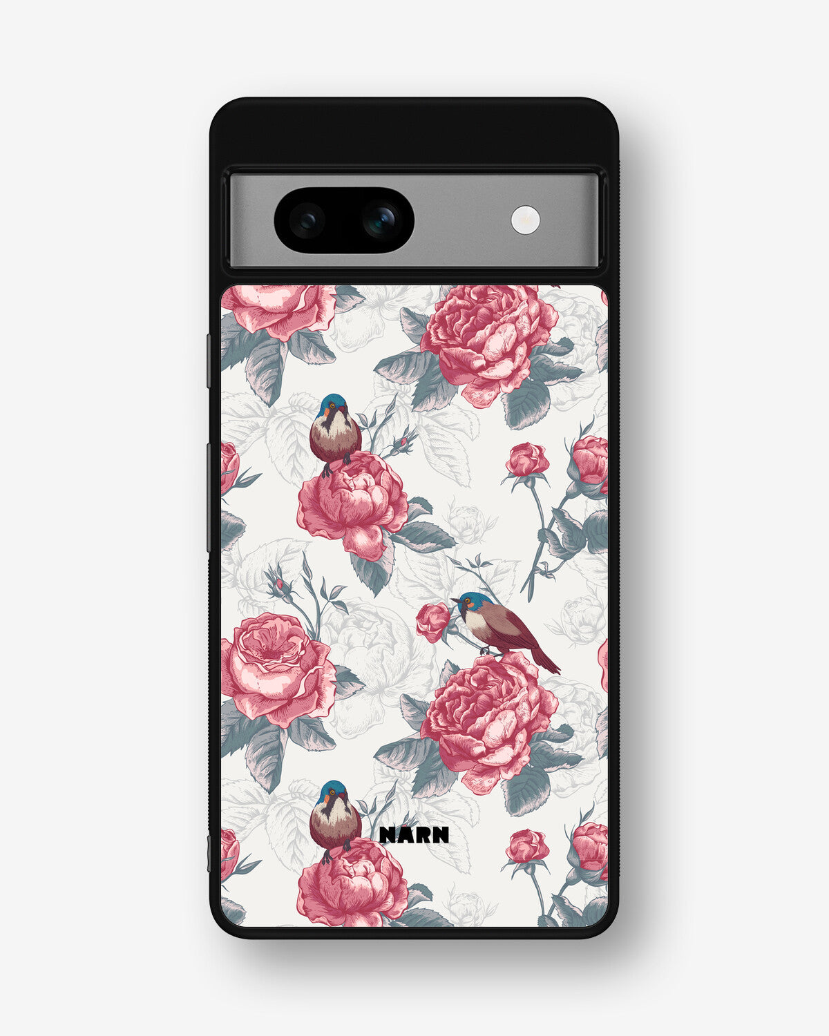 Google Pixel 7a Hard Case – Birds Among Roses - View 1