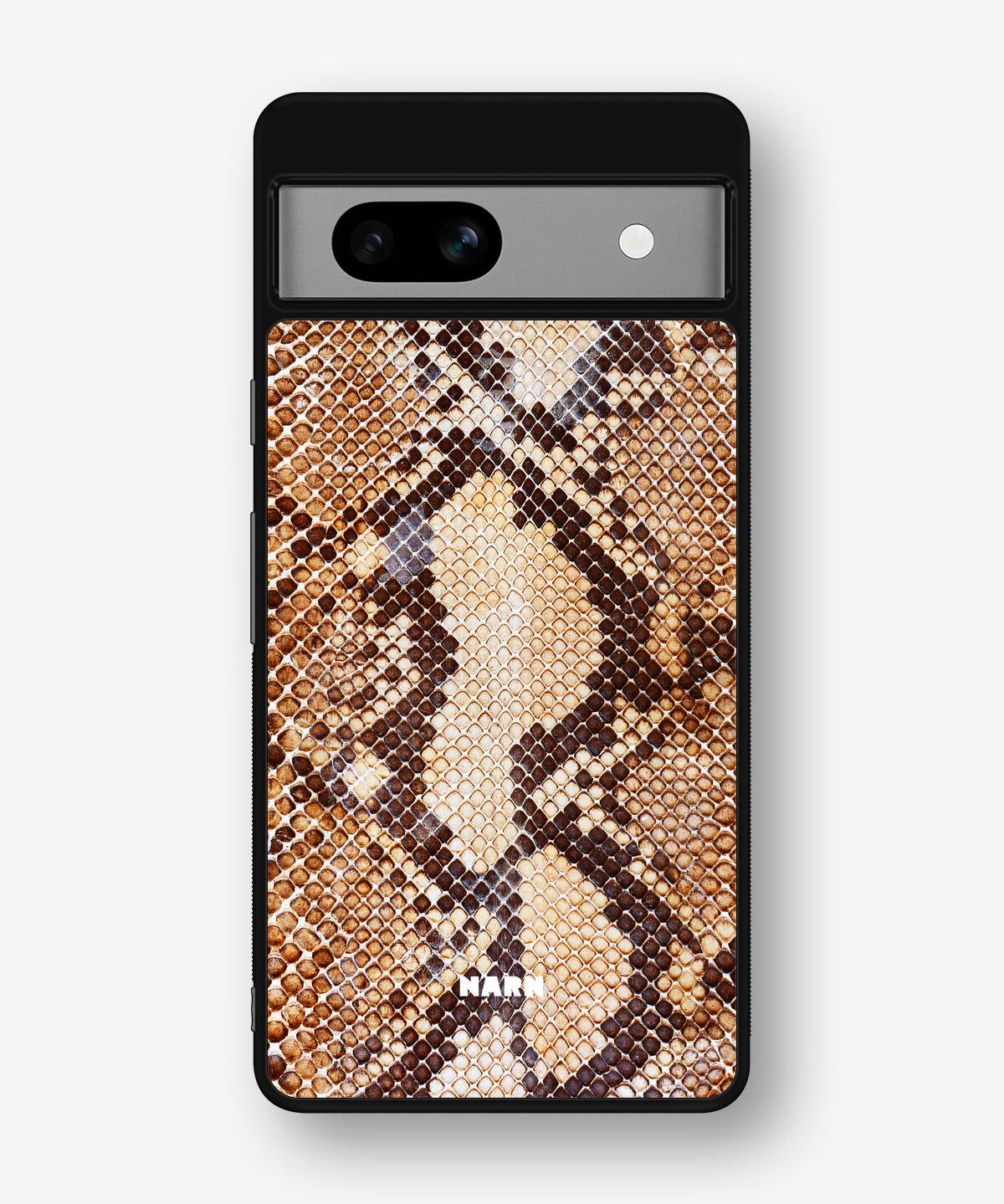 Google Pixel 7a Hard Case – Brown Snakeskin - View 1
