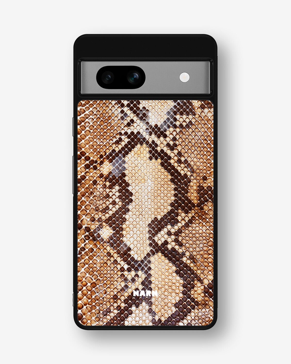Google Pixel 7a Hard Case – Brown Snakeskin - View 1