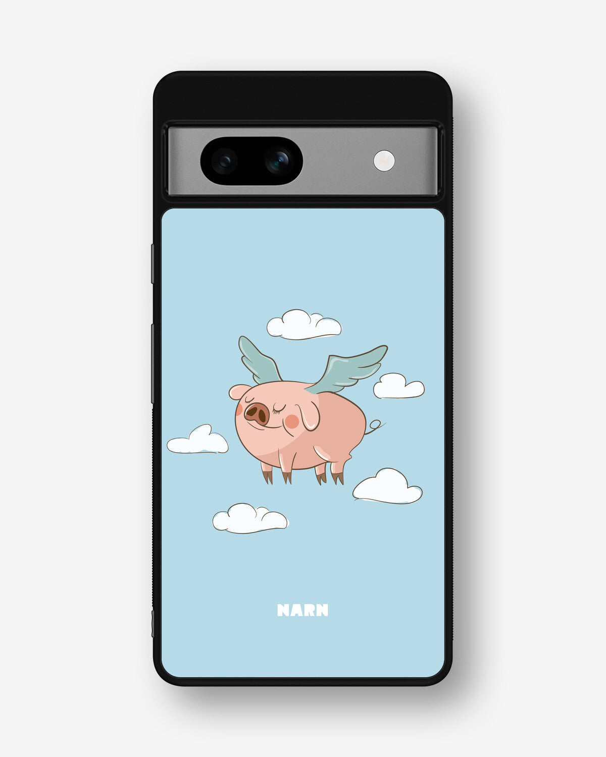 Google Pixel 7a Hard Case – Dreamy Pig - View 1