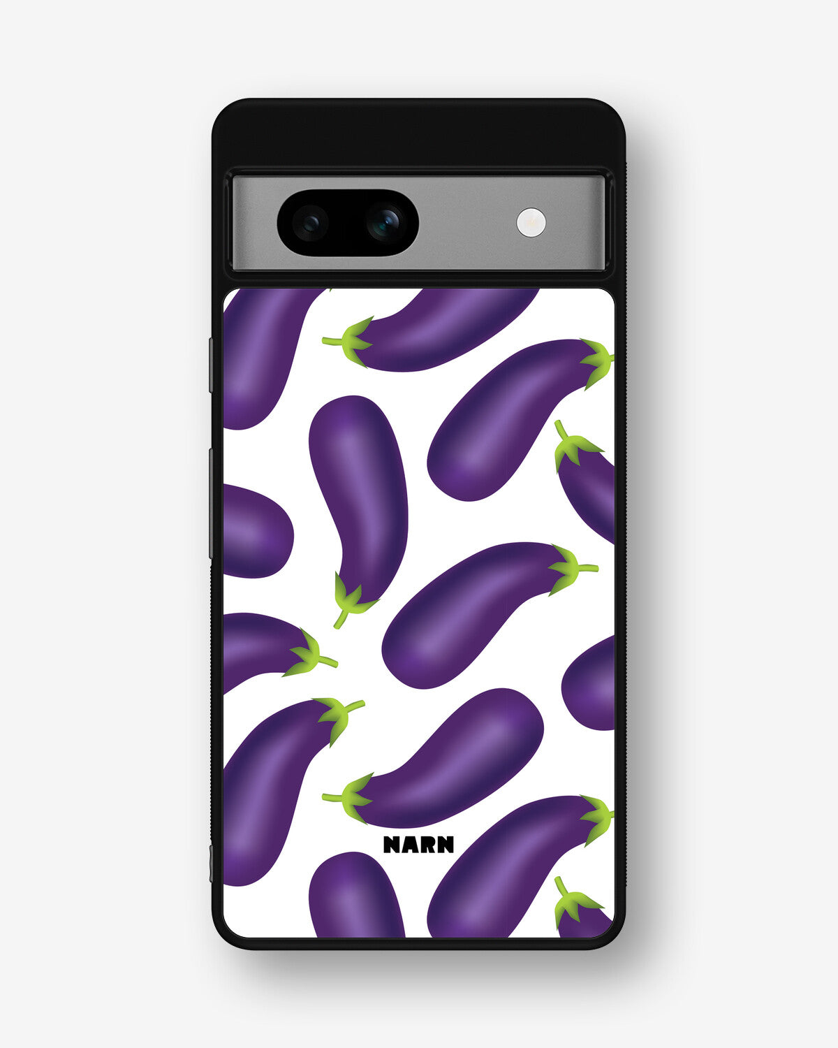 Google Pixel 7a Hard Case – Eggplant Pattern - View 1