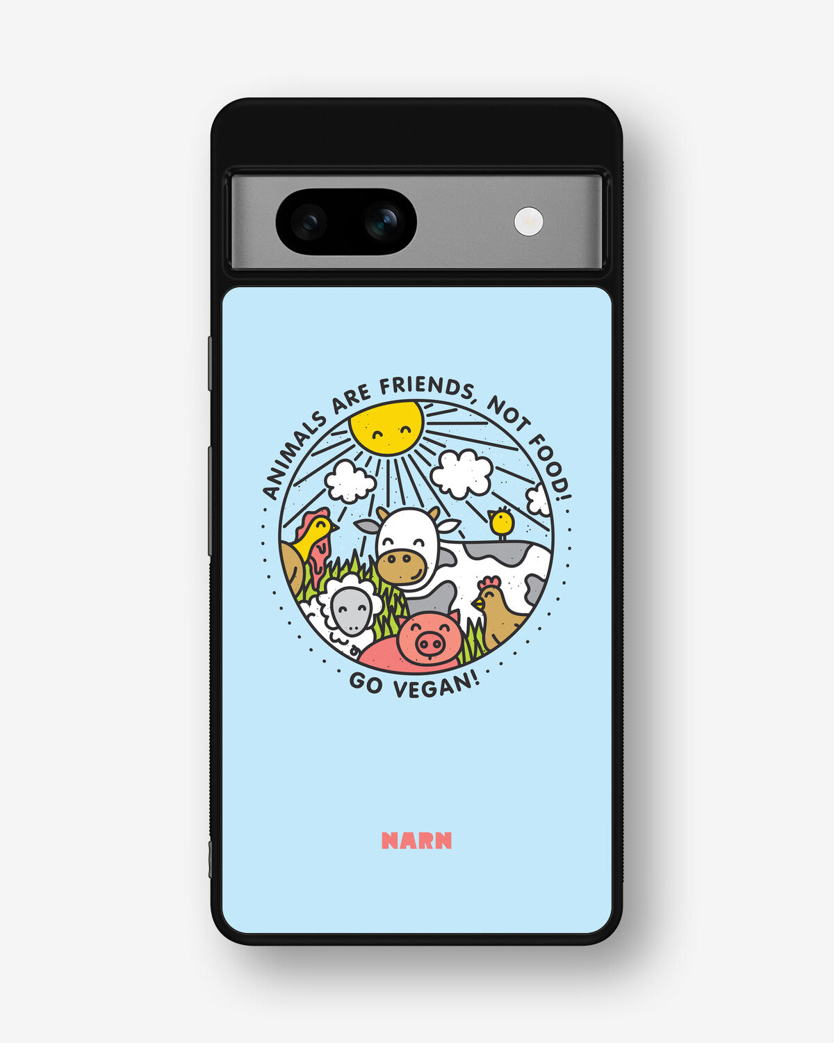 Google Pixel 7a Hard Case – Friends, Not Food - View 1