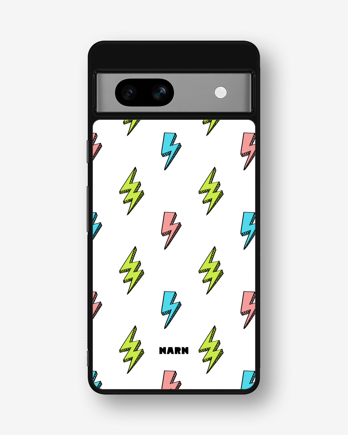 Google Pixel 7a Hard Case – Lightning Bolts - View 1