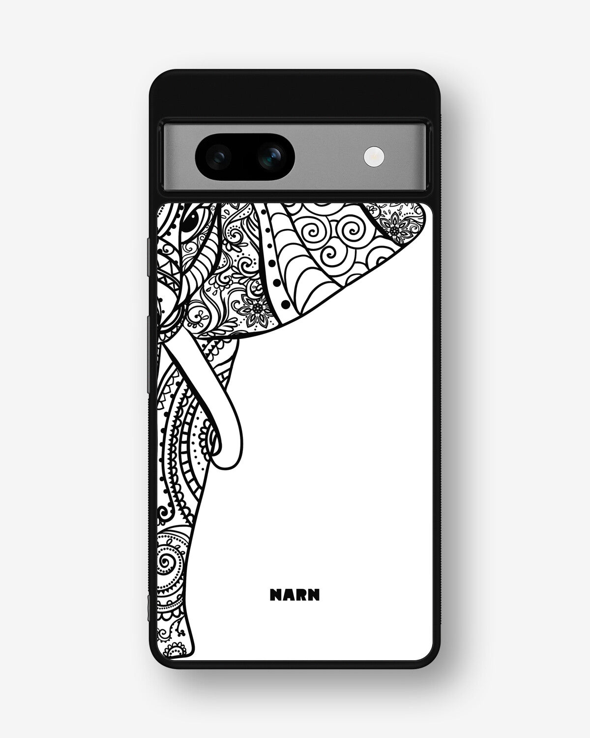 Google Pixel 7a Hard Case – Mandala Elephant - View 1