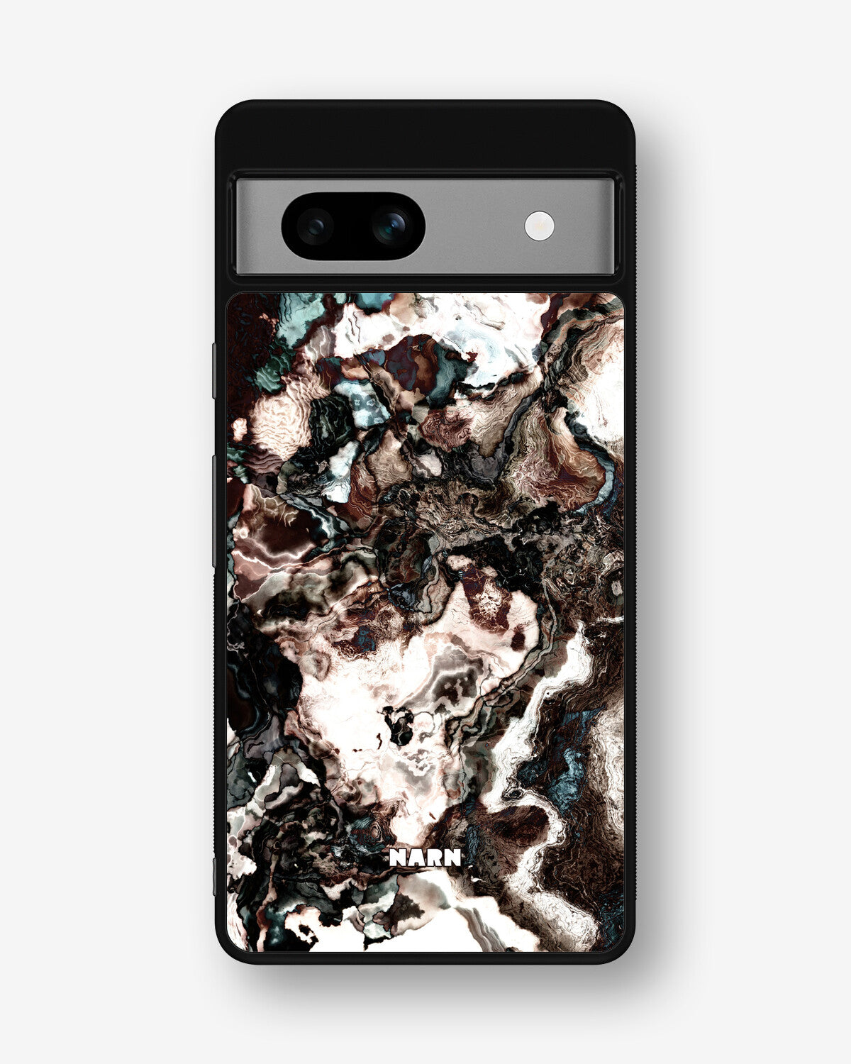 Google Pixel 7a Hard Case – Marble Brown - View 1