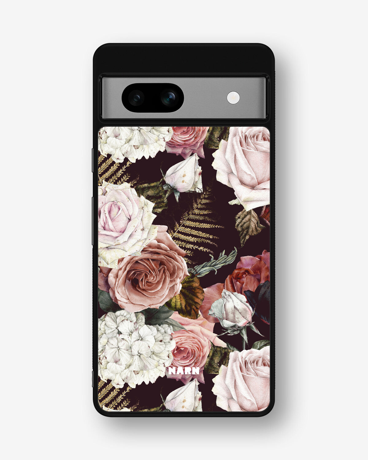 Google Pixel 7a Hard Case – Midnight Roses - View 1