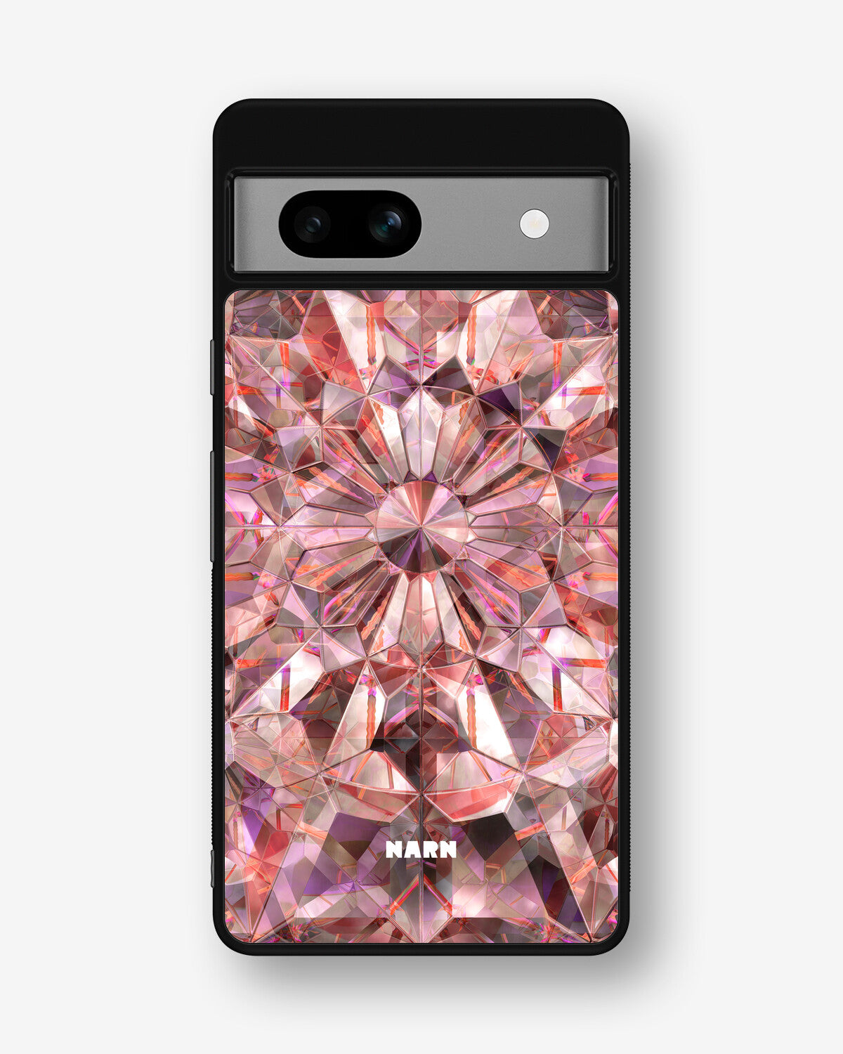 Google Pixel 7a Hard Case – Pink Crystals - View 1