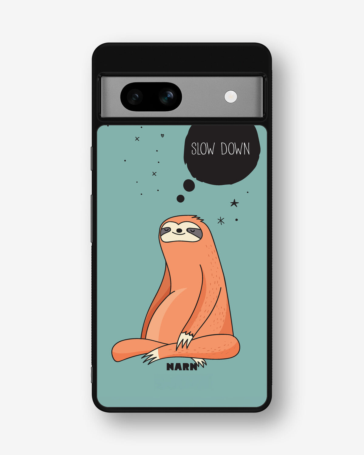 Google Pixel 7a Hard Case – Slow Down Sloth - View 1