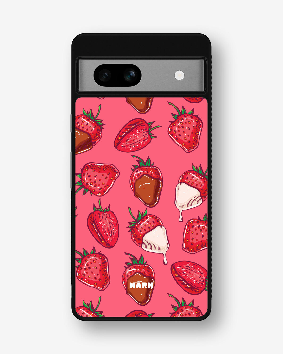Google Pixel 7a Hard Case – Strawberry Chocolate - View 1