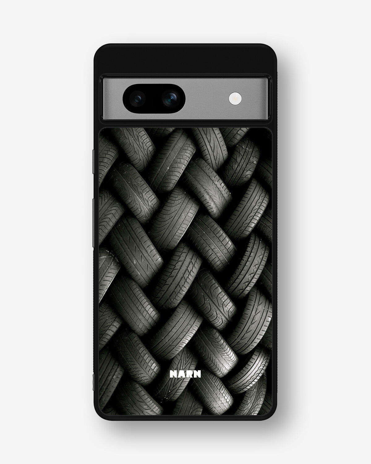 Google Pixel 7a Hard Case – Tires Wall - View 1