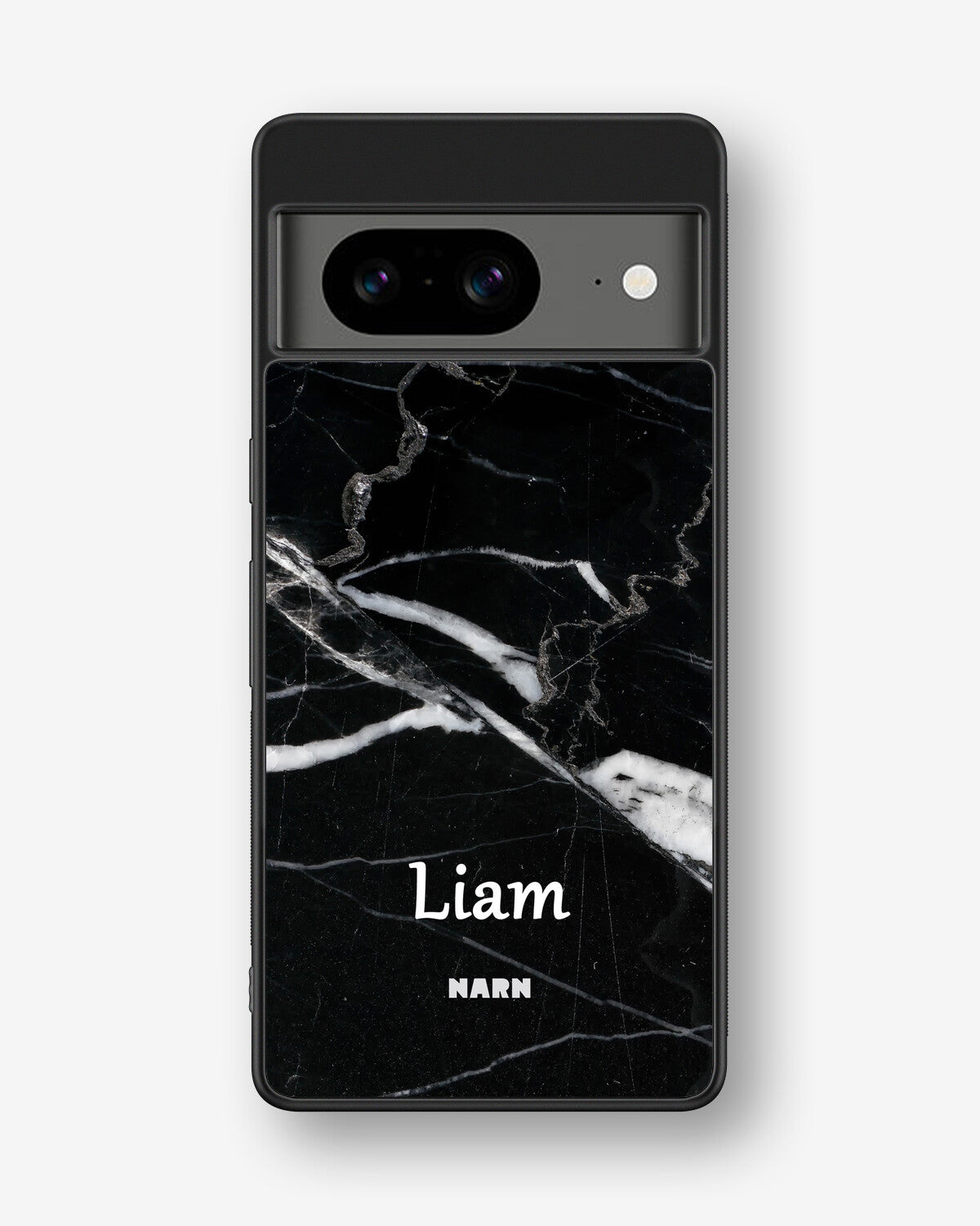 Google Pixel 8 Hard Case – Custom - Black Marble - View 1