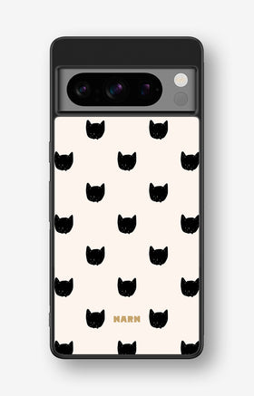 Google Pixel 8 Pro Hard Case – Kitty Dots - View 1