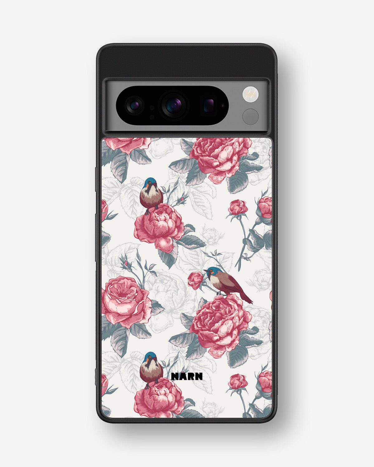 Google Pixel 8 Pro Hard Case – Birds Among Roses - View 1